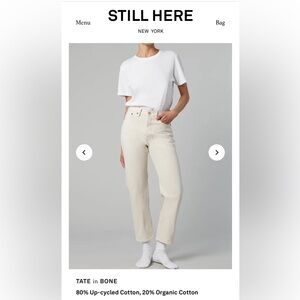 Still Here New York jeans in BONE